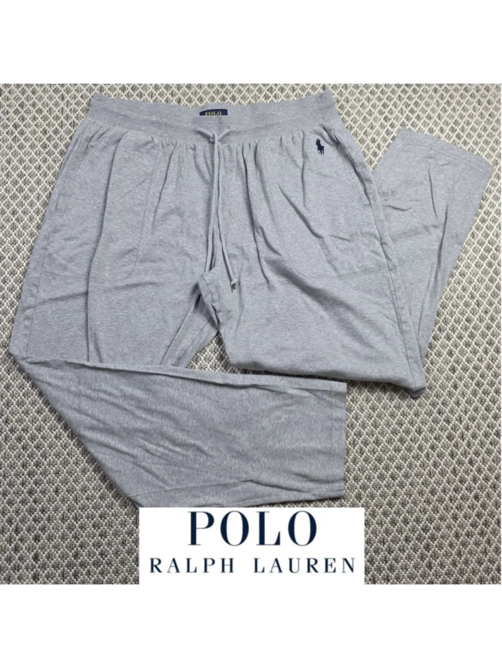 Polo Ralph Lauren Mens XL Gray Sleepwear Pajama Lounge Pants Pony Drawstring
